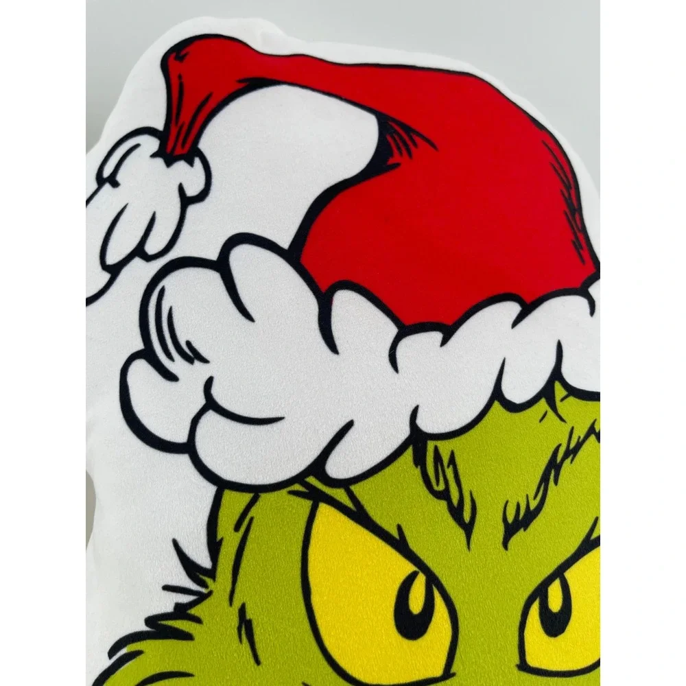Dr. Seuss The Grinch Pillow Set Unisex OS Green NEW Holiday Decorative 2pk